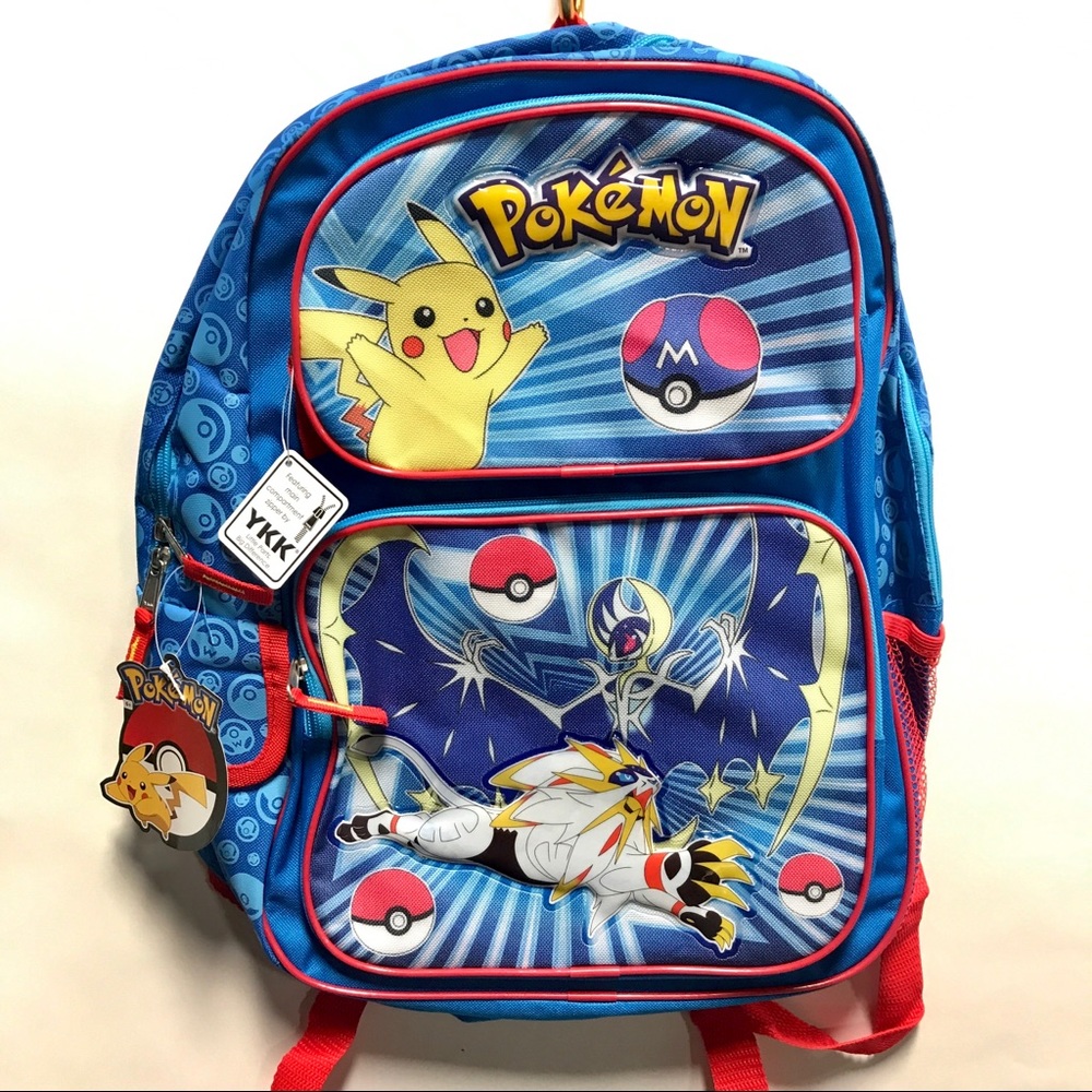 Pokémon Go Pikachu Blue Pokeball Kids Backpack